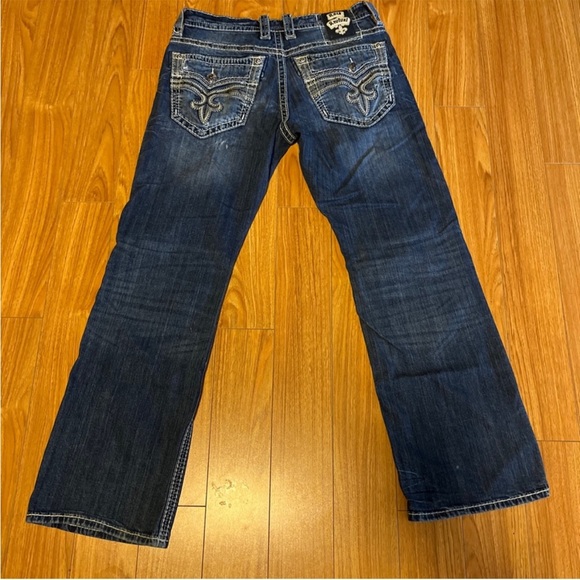 ROCK REViVAL Like NEW Highend Designer Rock revival jeans mens 34x32 Morley boot - Picture 3 of 13